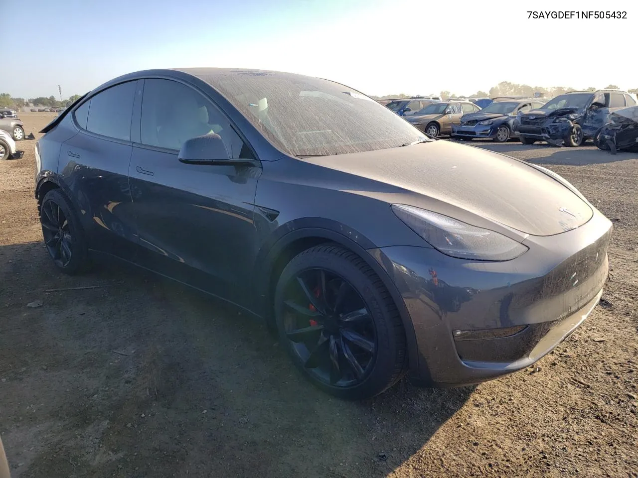 2022 Tesla Model Y VIN: 7SAYGDEF1NF505432 Lot: 69097464