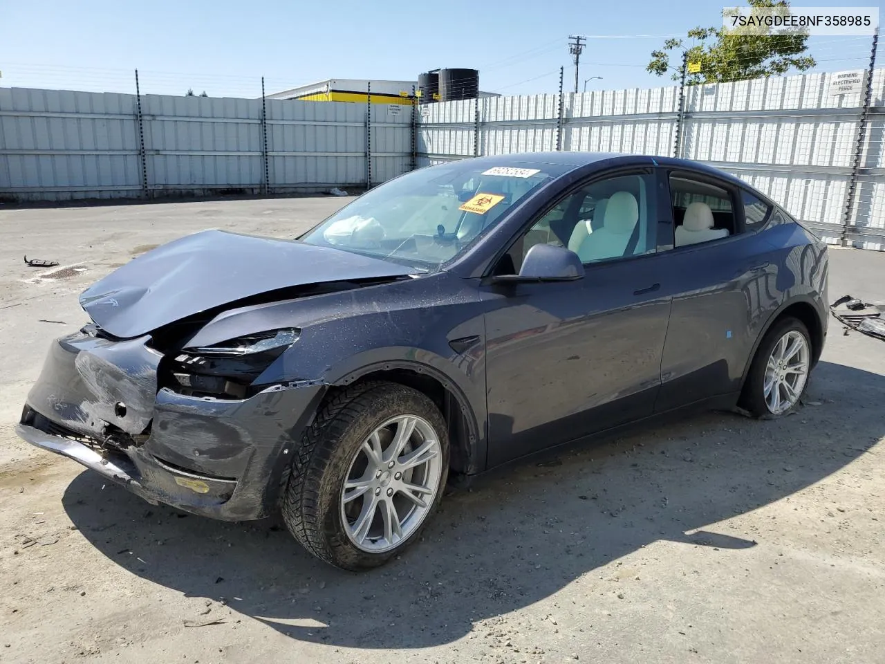 7SAYGDEE8NF358985 2022 Tesla Model Y