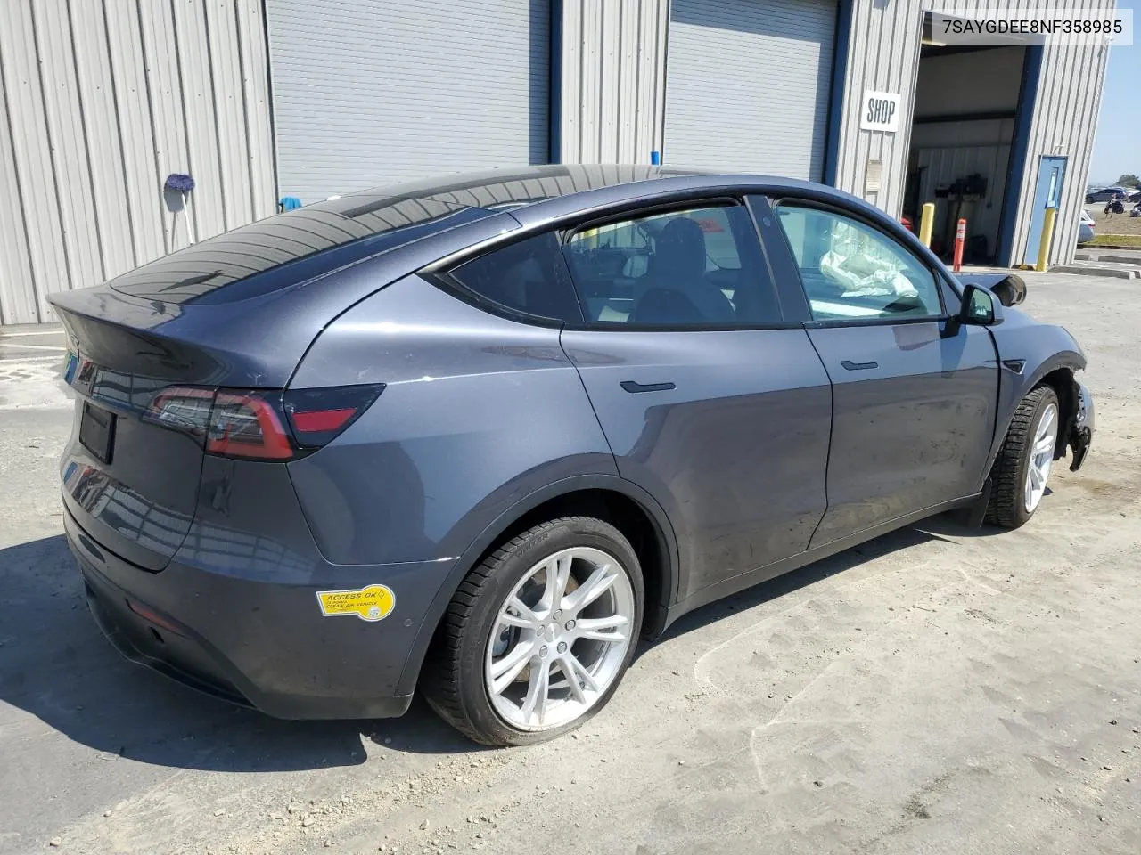 7SAYGDEE8NF358985 2022 Tesla Model Y