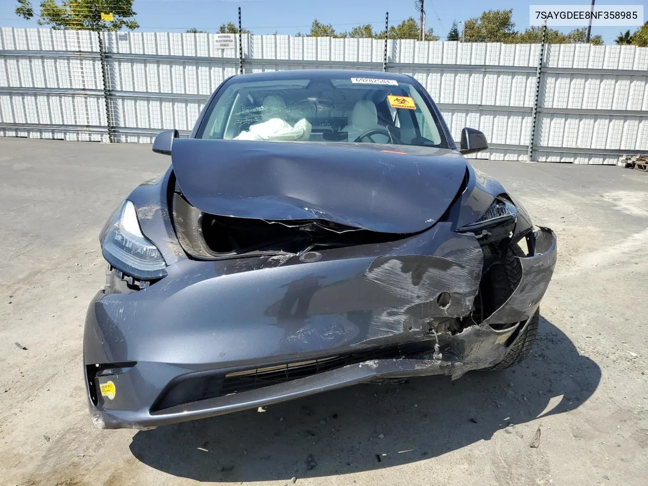 7SAYGDEE8NF358985 2022 Tesla Model Y