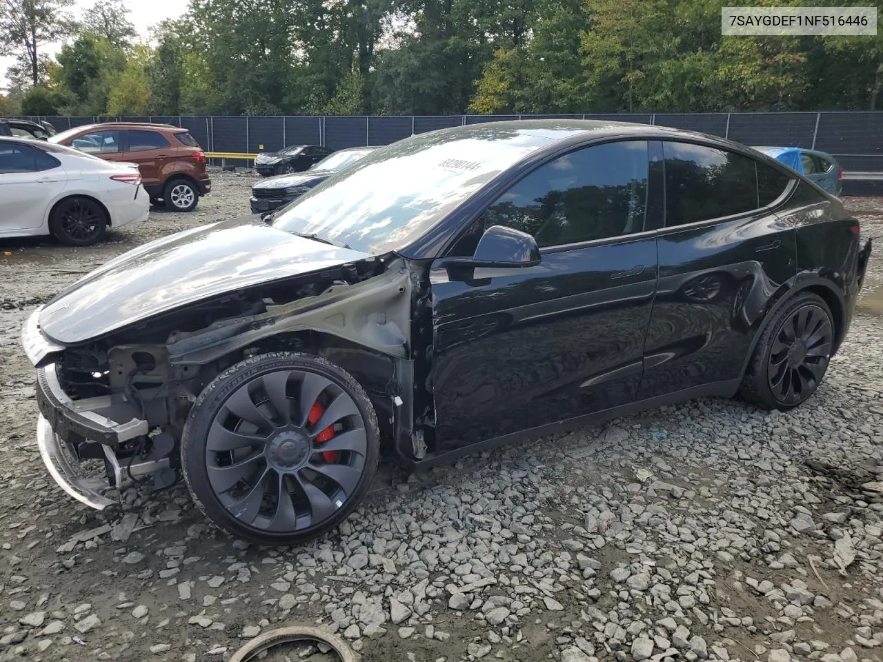 7SAYGDEF1NF516446 2022 Tesla Model Y