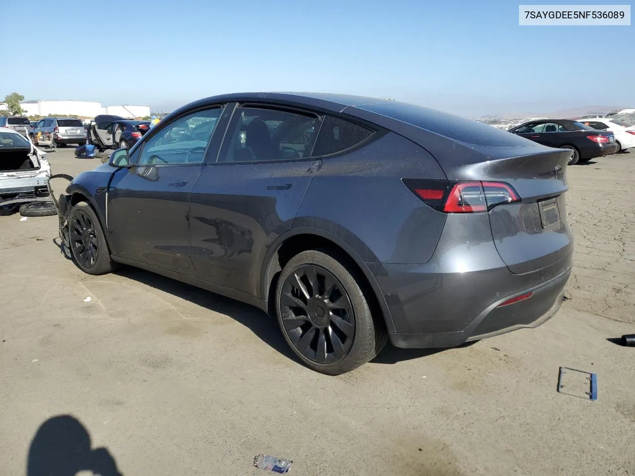 2022 Tesla Model Y VIN: 7SAYGDEE5NF536089 Lot: 69310594