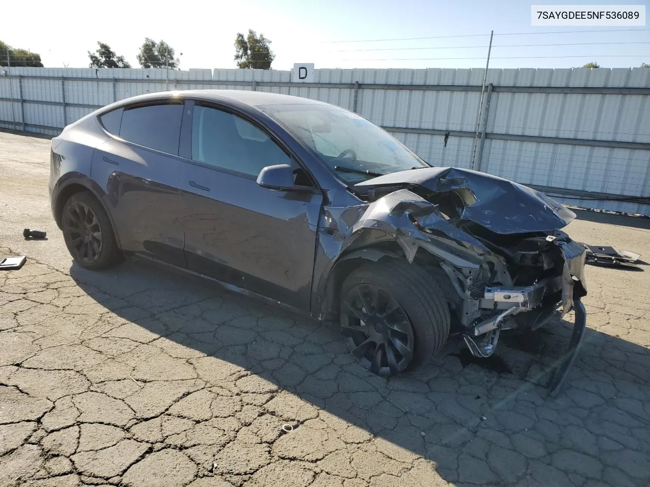 7SAYGDEE5NF536089 2022 Tesla Model Y