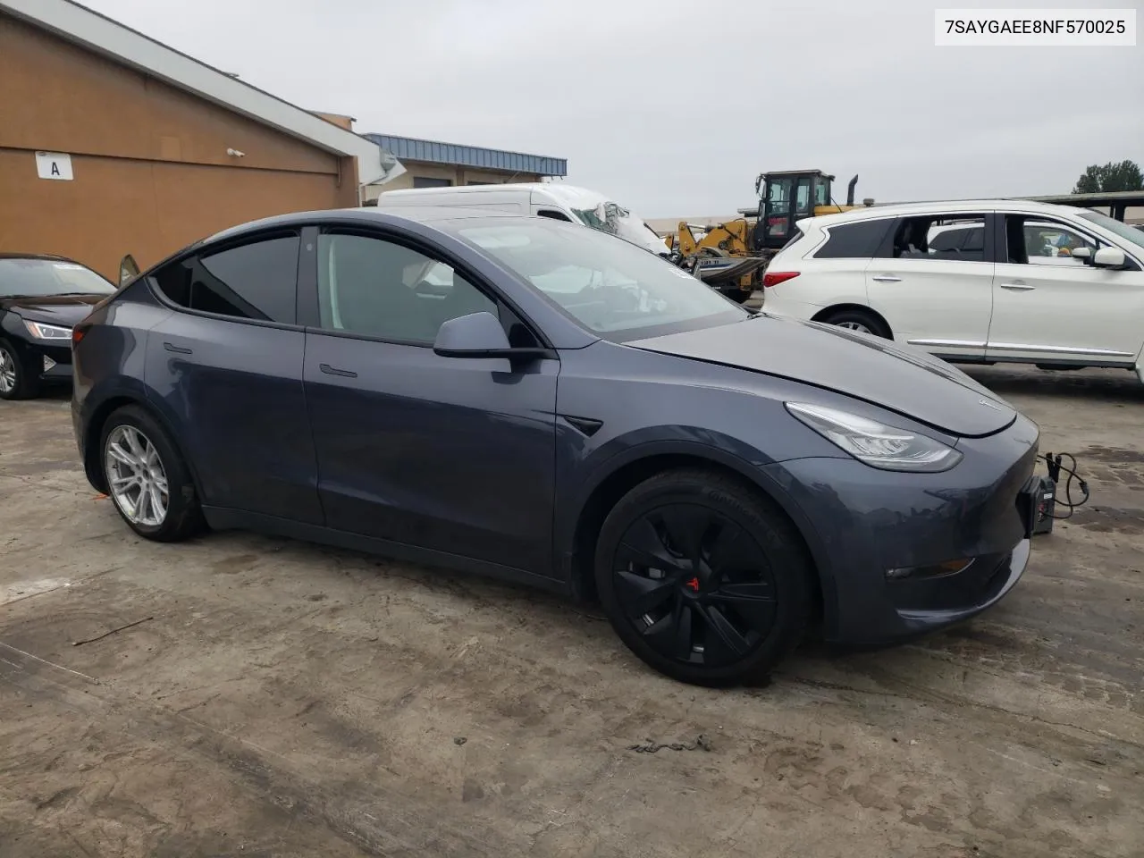 2022 Tesla Model Y VIN: 7SAYGAEE8NF570025 Lot: 69631174