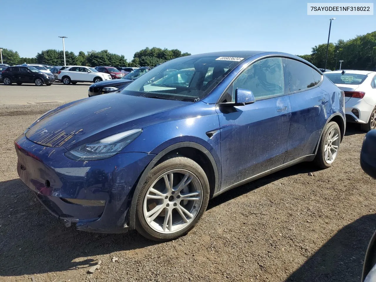 7SAYGDEE1NF318022 2022 Tesla Model Y