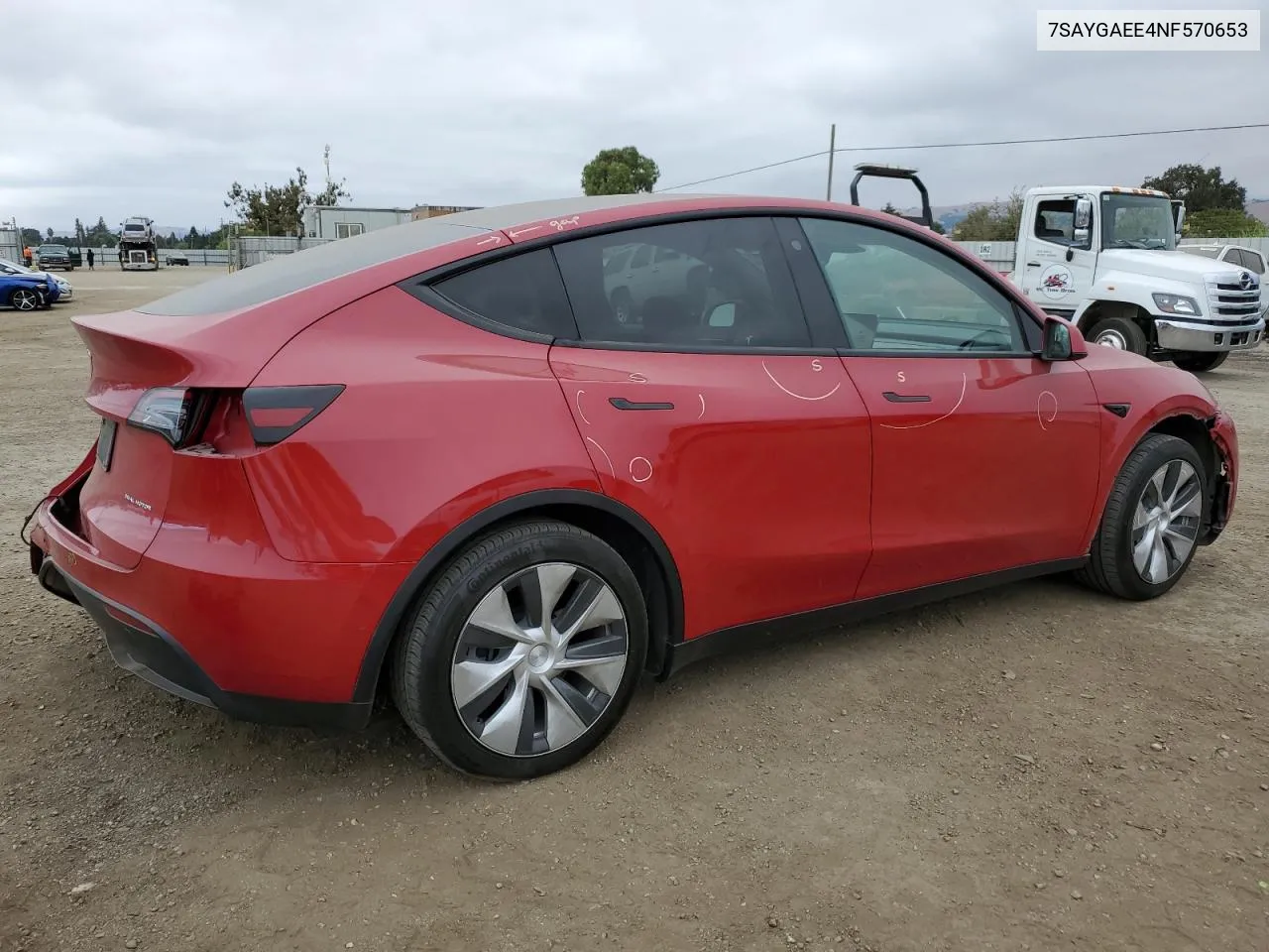 7SAYGAEE4NF570653 2022 Tesla Model Y