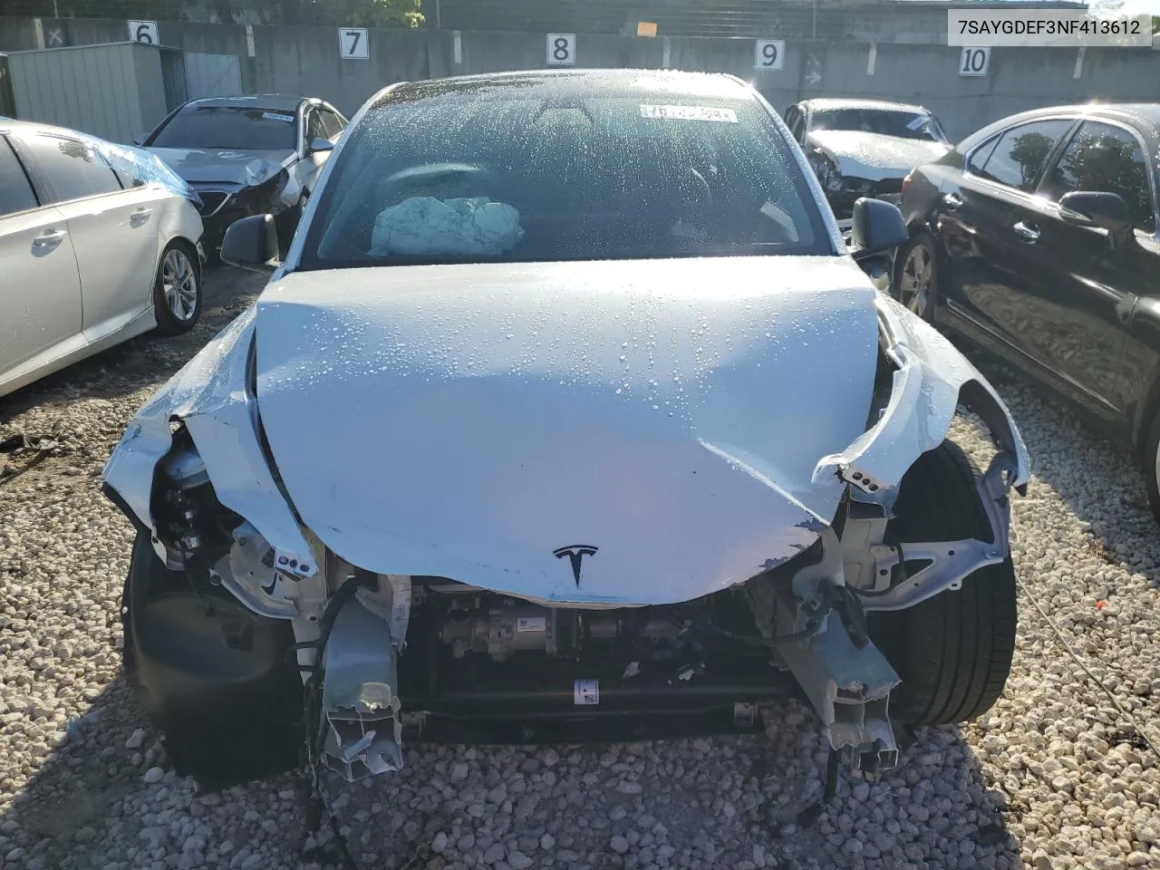 2022 Tesla Model Y VIN: 7SAYGDEF3NF413612 Lot: 70145084