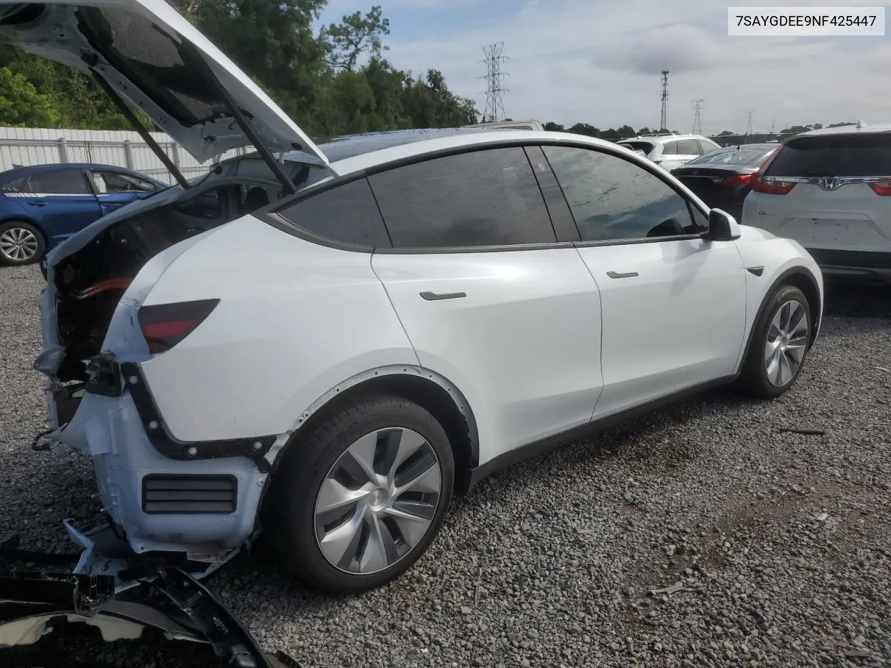 7SAYGDEE9NF425447 2022 Tesla Model Y