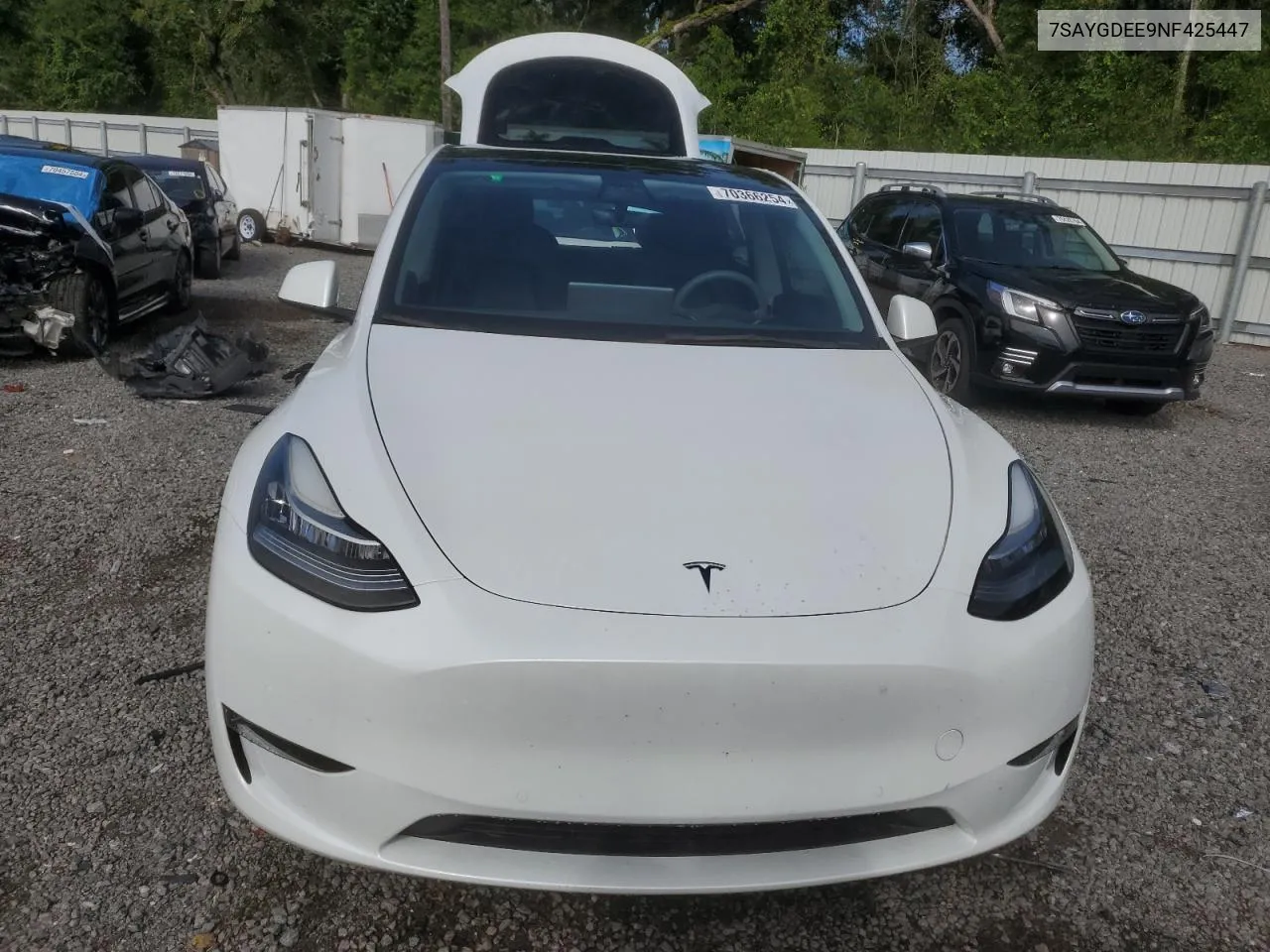 7SAYGDEE9NF425447 2022 Tesla Model Y