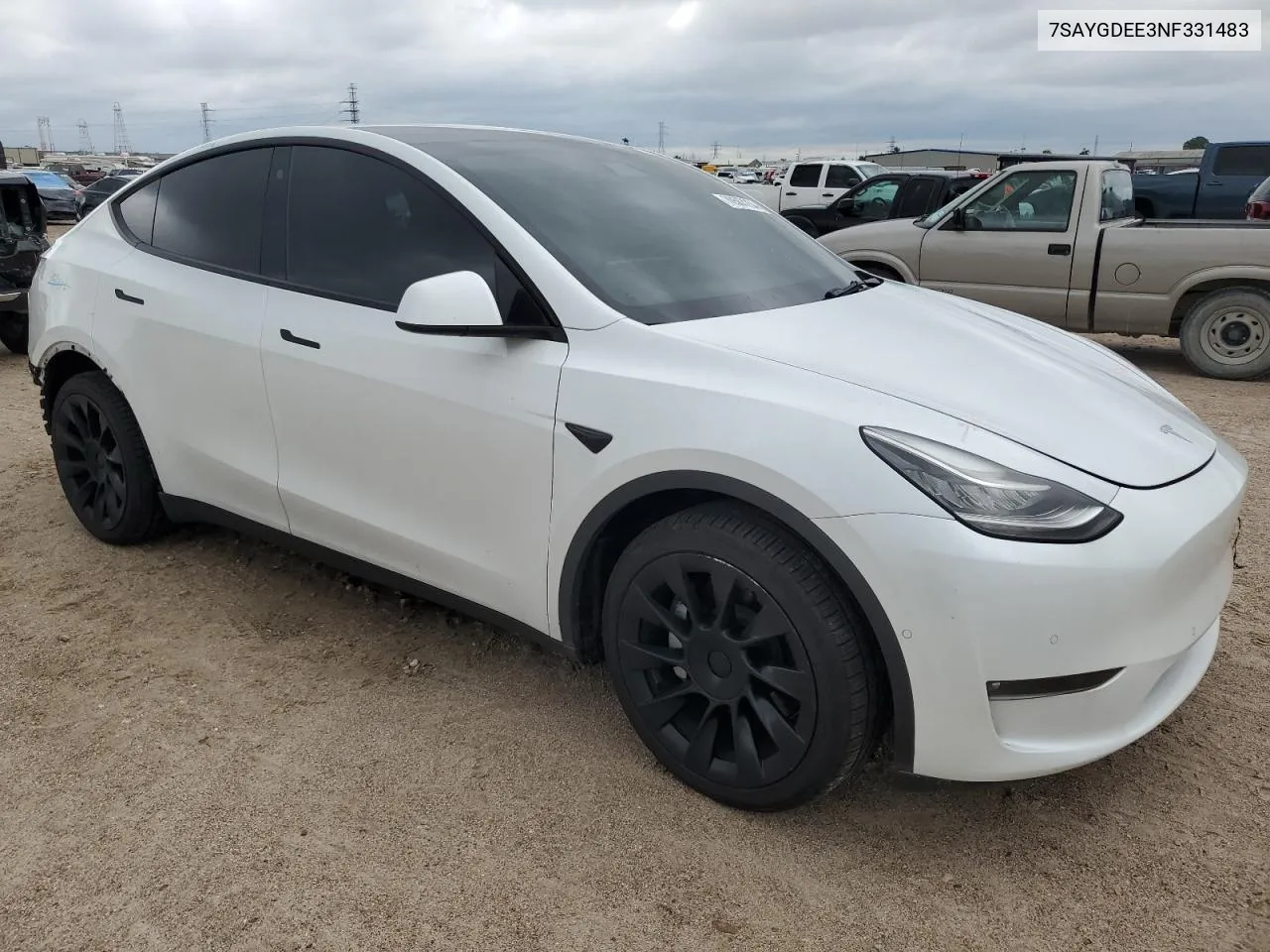 2022 Tesla Model Y VIN: 7SAYGDEE3NF331483 Lot: 70567234