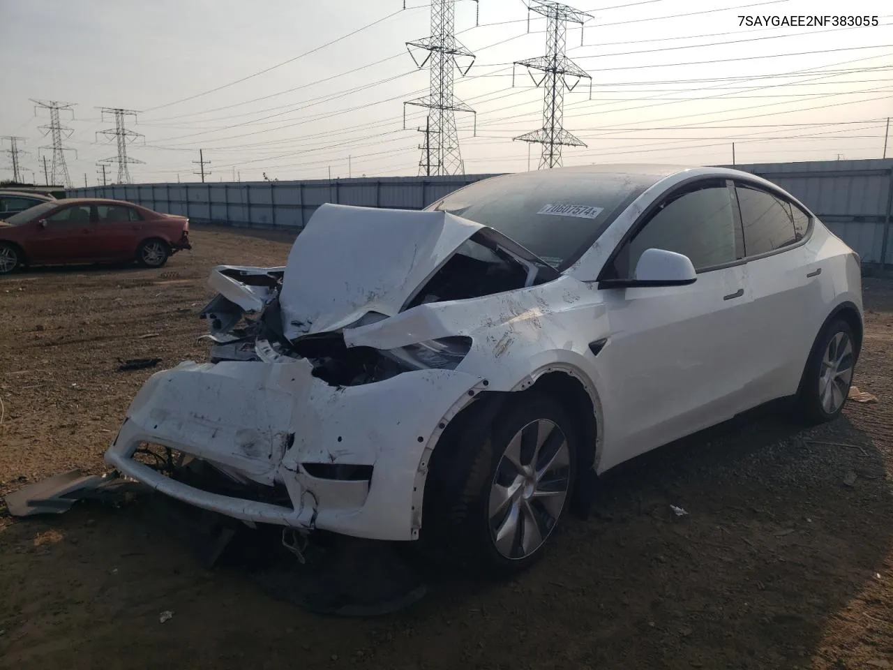 7SAYGAEE2NF383055 2022 Tesla Model Y