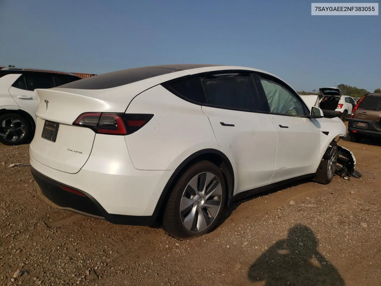 2022 Tesla Model Y VIN: 7SAYGAEE2NF383055 Lot: 70607574