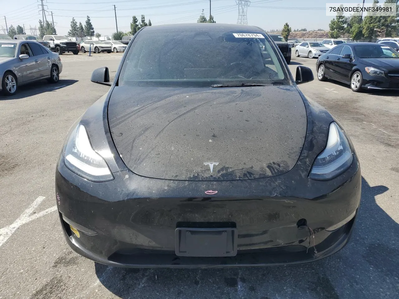 7SAYGDEEXNF349981 2022 Tesla Model Y