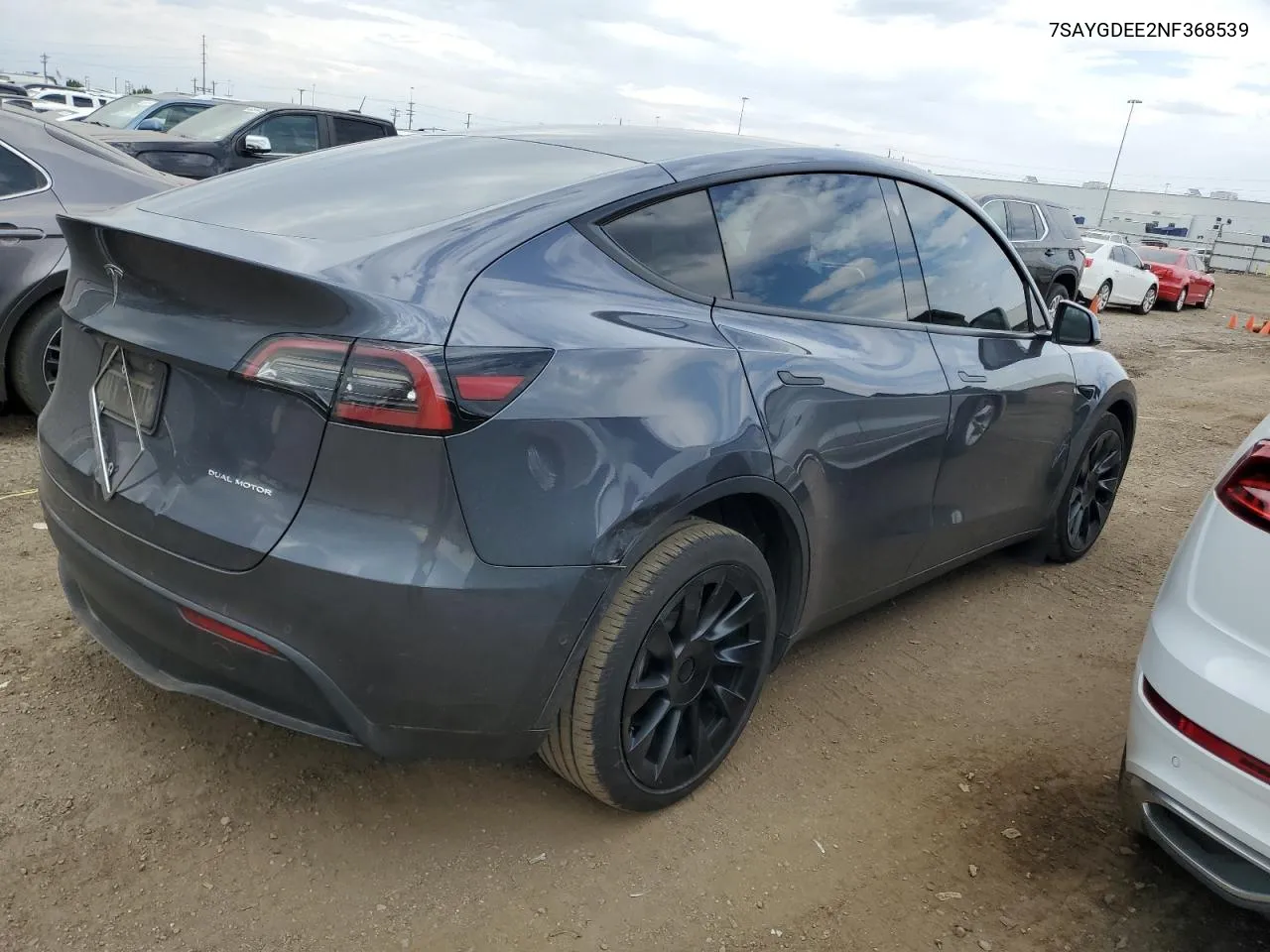 2022 Tesla Model Y VIN: 7SAYGDEE2NF368539 Lot: 70753664