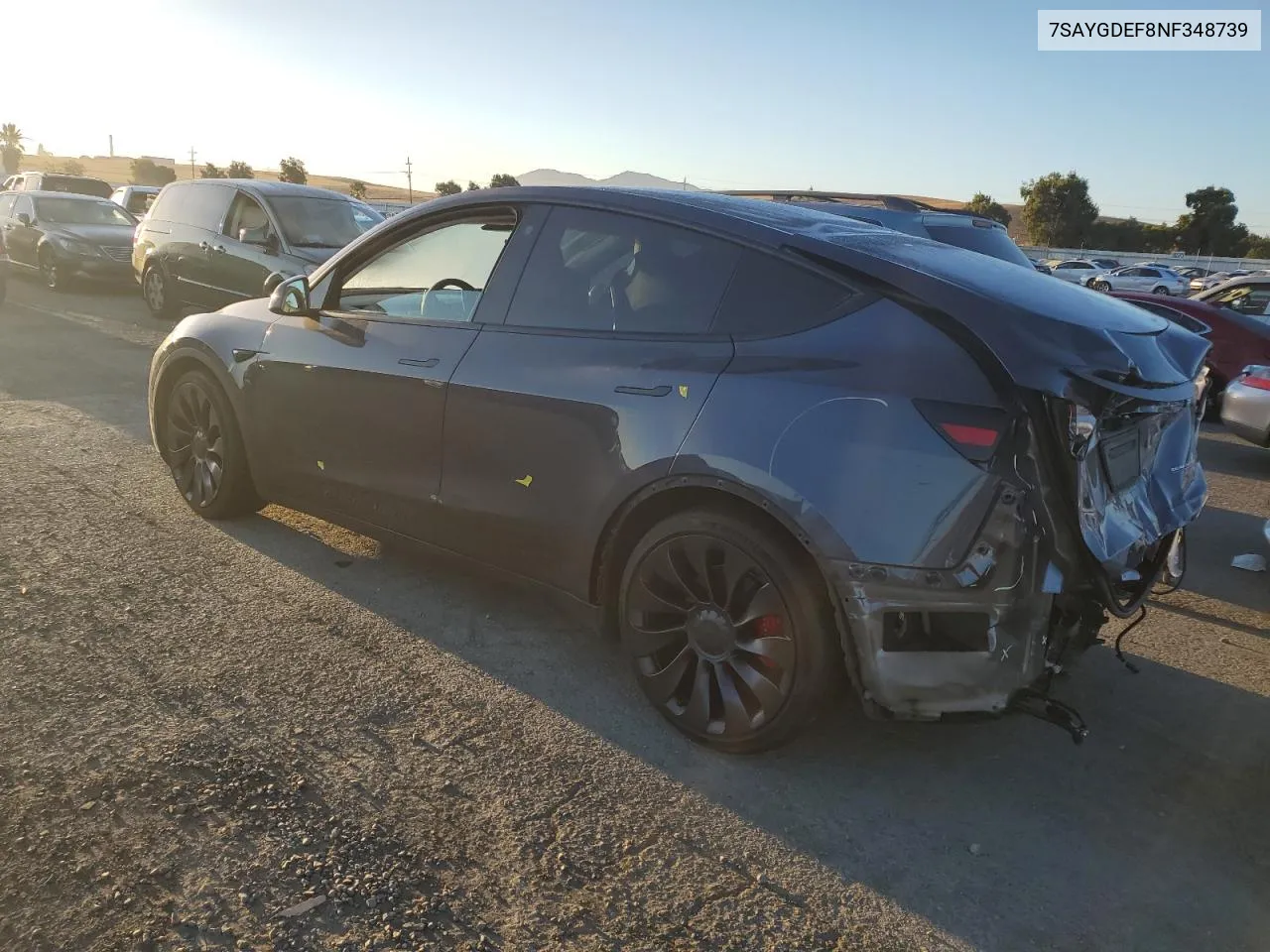 7SAYGDEF8NF348739 2022 Tesla Model Y