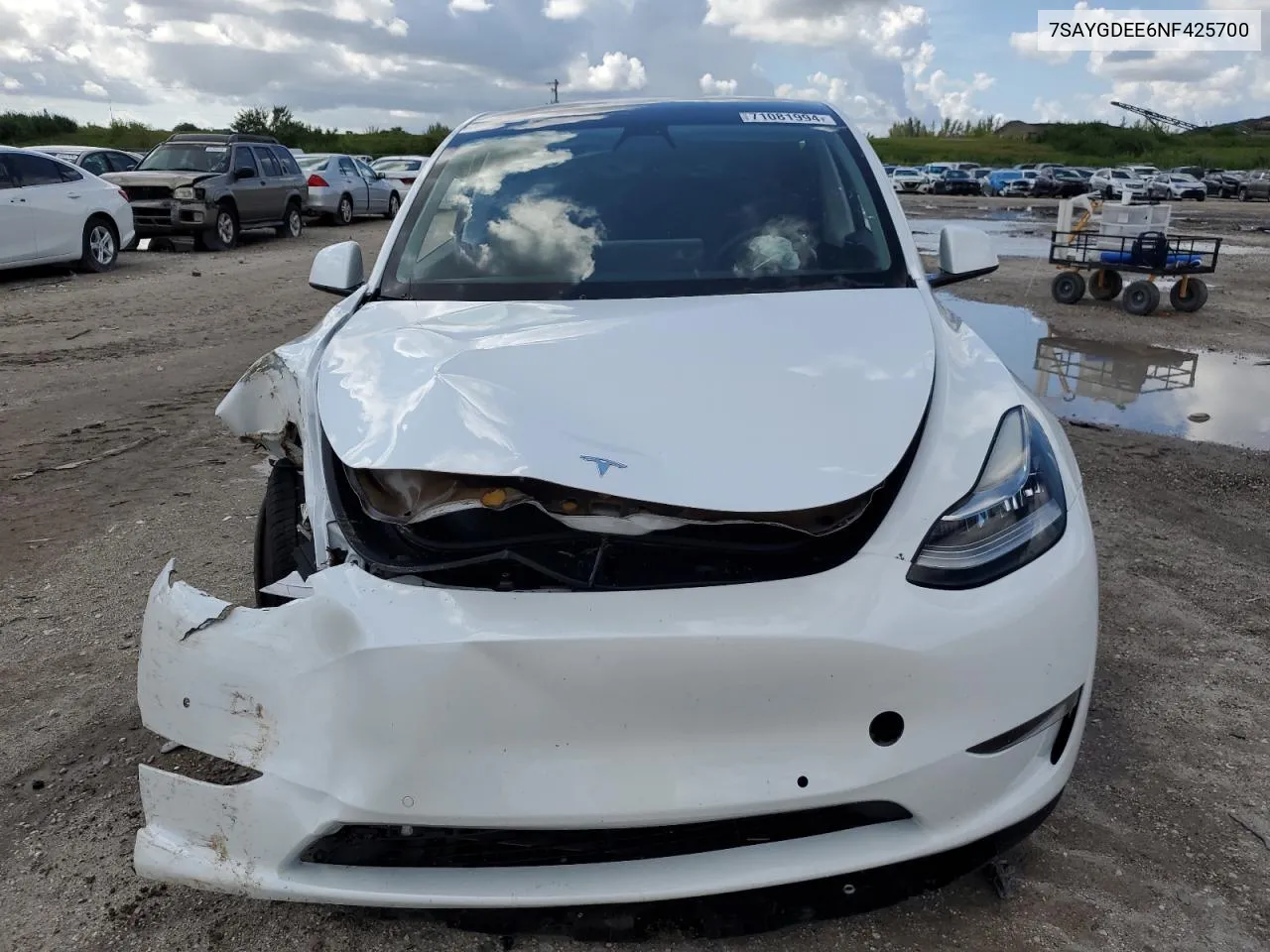 7SAYGDEE6NF425700 2022 Tesla Model Y