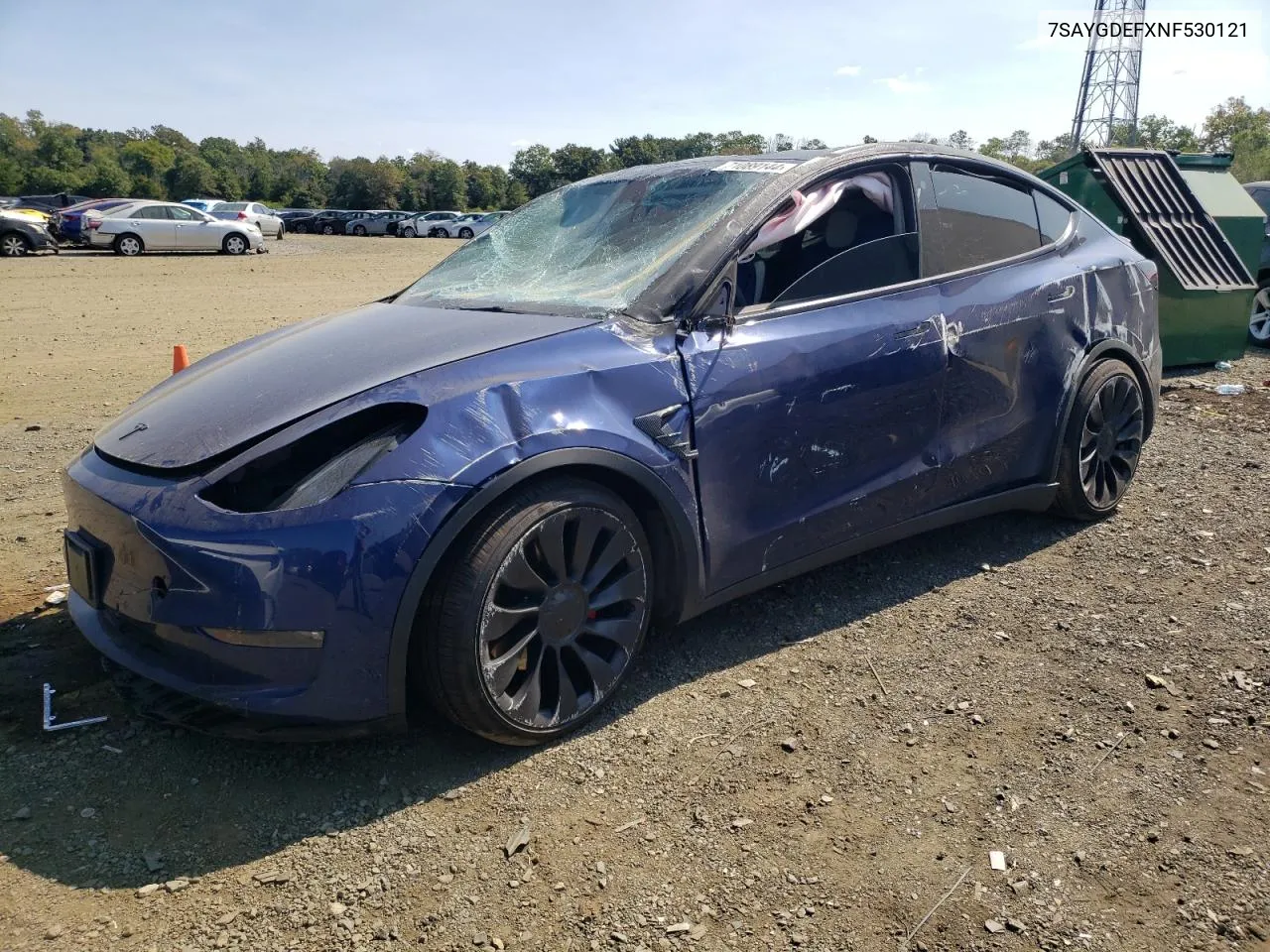 7SAYGDEFXNF530121 2022 Tesla Model Y