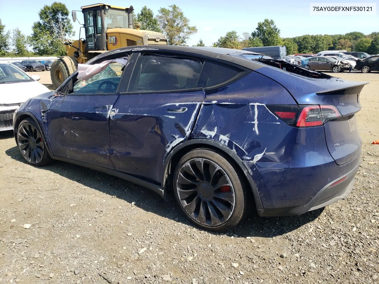 2022 Tesla Model Y VIN: 7SAYGDEFXNF530121 Lot: 71089144