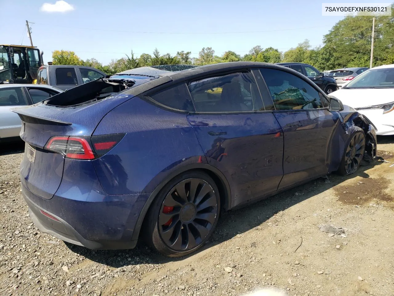 7SAYGDEFXNF530121 2022 Tesla Model Y