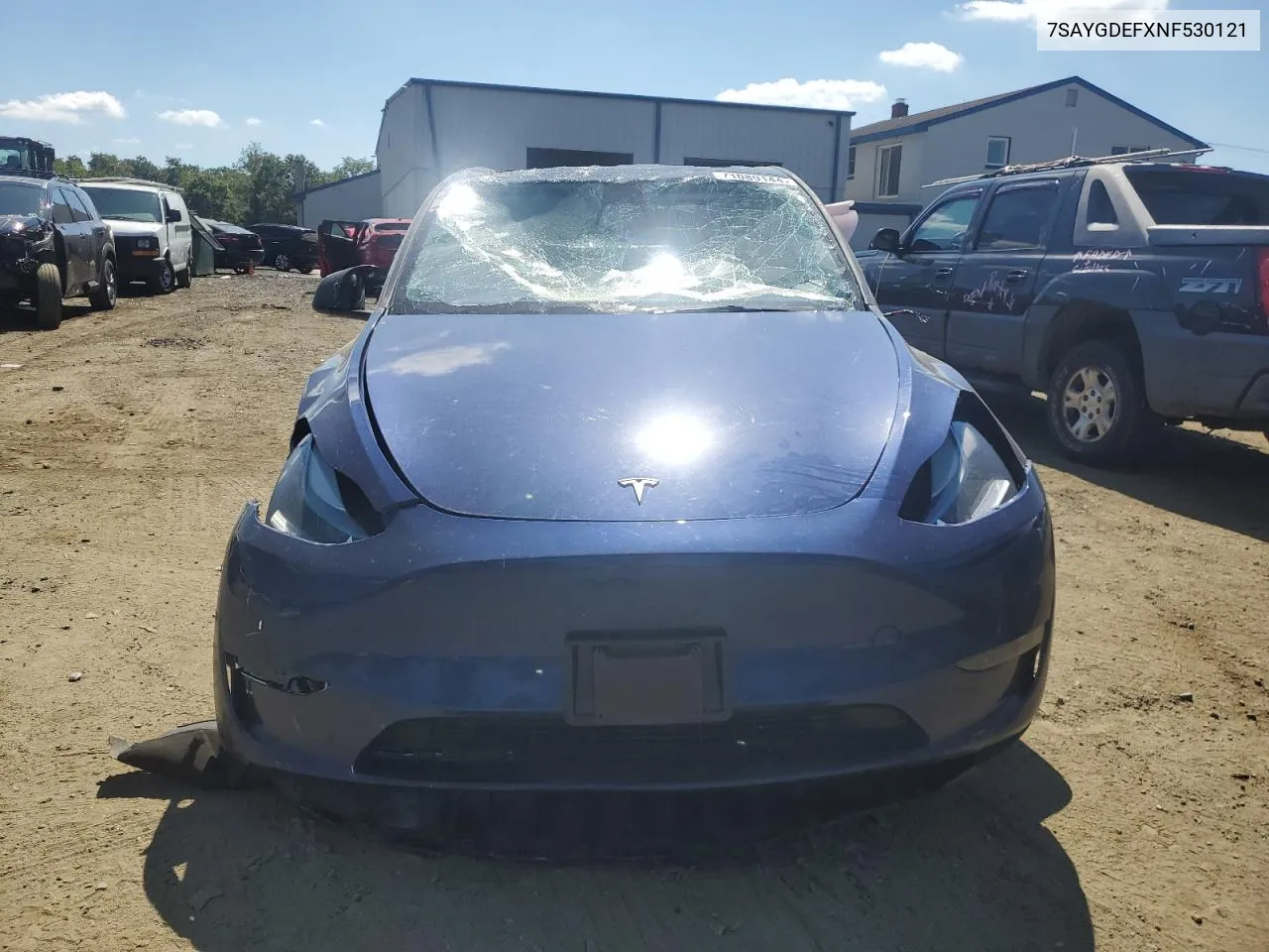 7SAYGDEFXNF530121 2022 Tesla Model Y