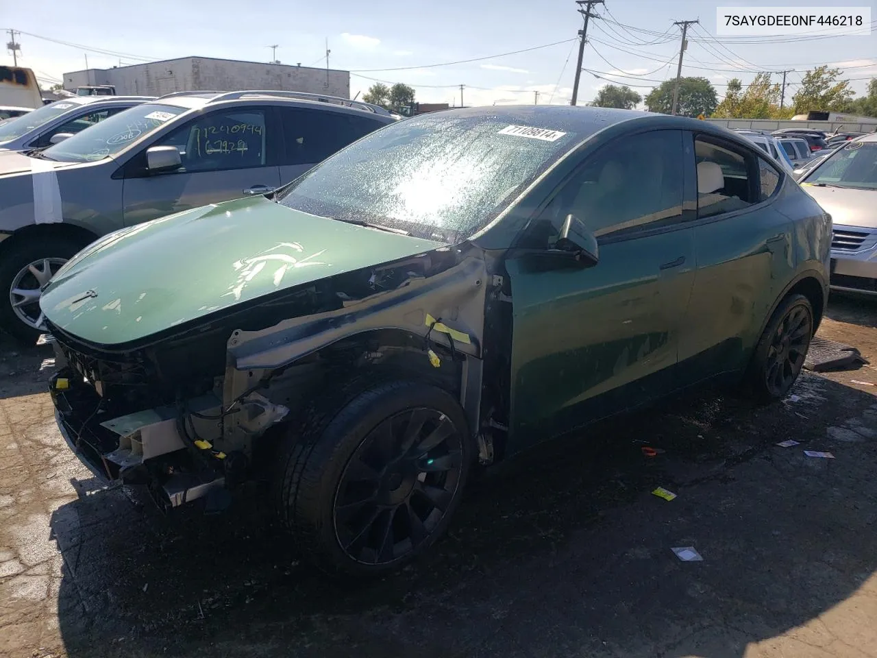 7SAYGDEE0NF446218 2022 Tesla Model Y