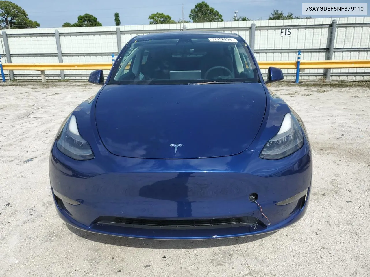 7SAYGDEF5NF379110 2022 Tesla Model Y