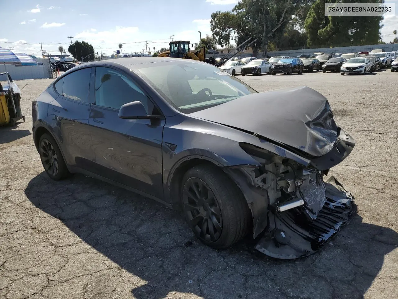 7SAYGDEE8NA022735 2022 Tesla Model Y