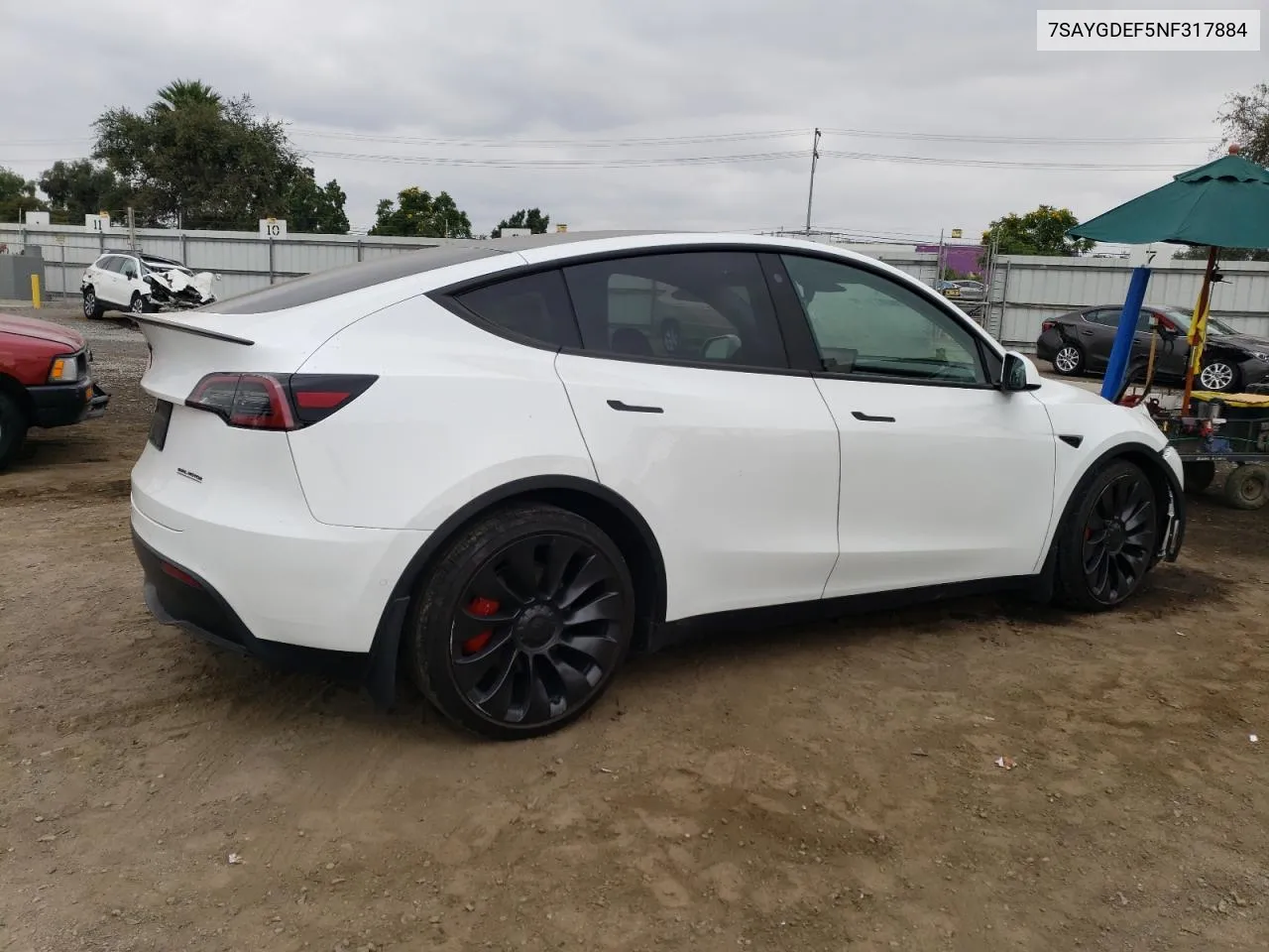 7SAYGDEF5NF317884 2022 Tesla Model Y