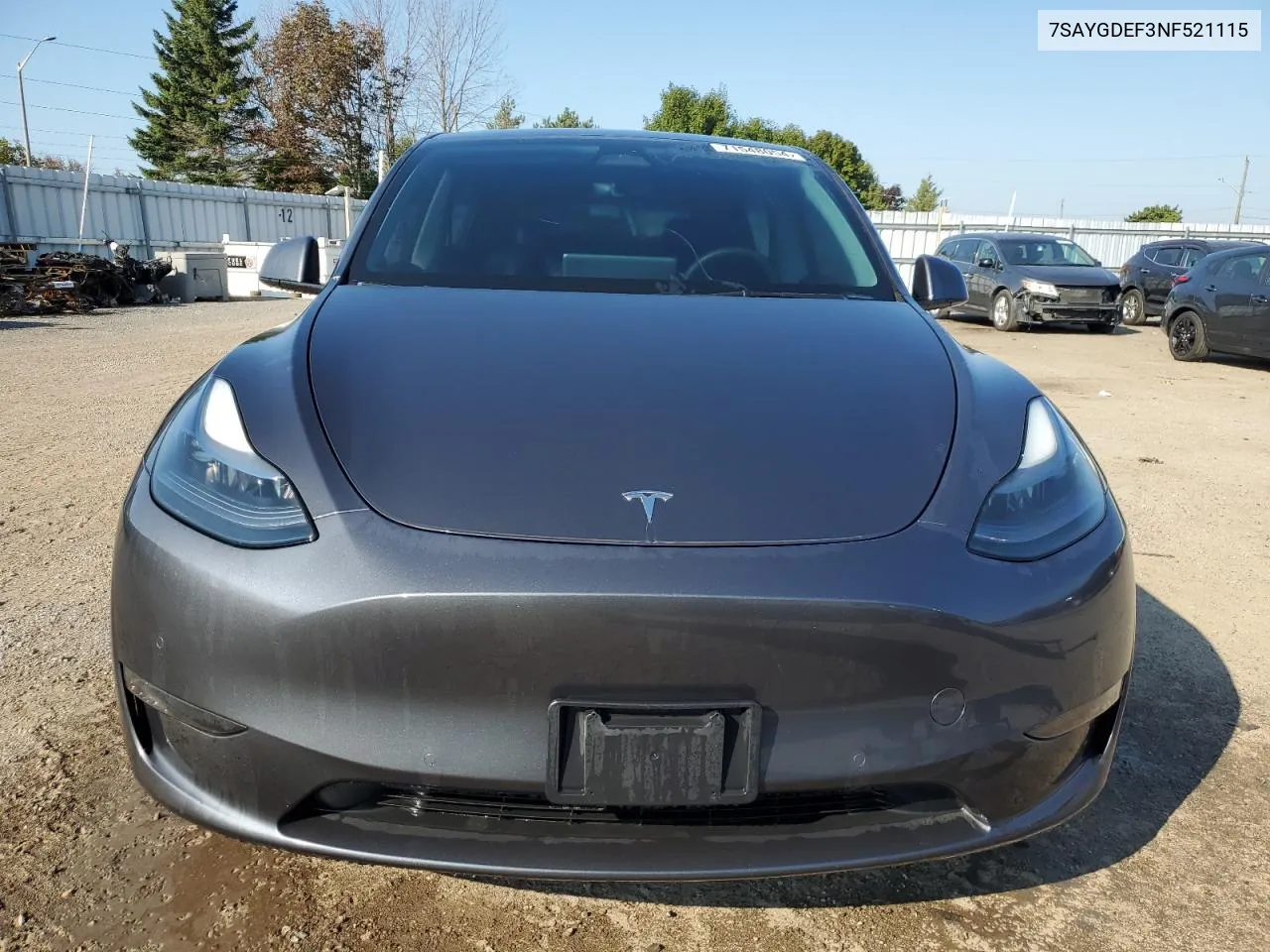 7SAYGDEF3NF521115 2022 Tesla Model Y