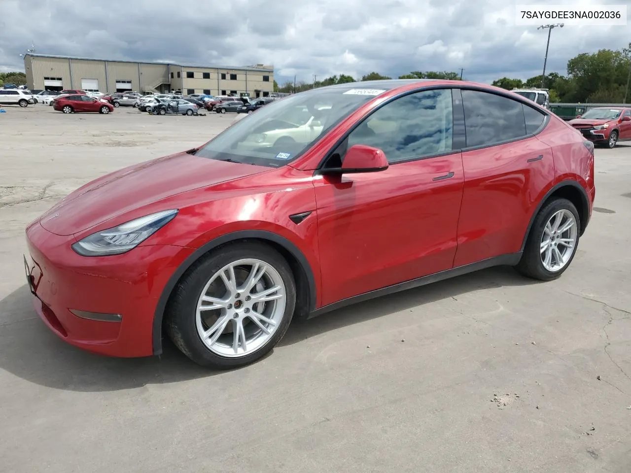 7SAYGDEE3NA002036 2022 Tesla Model Y