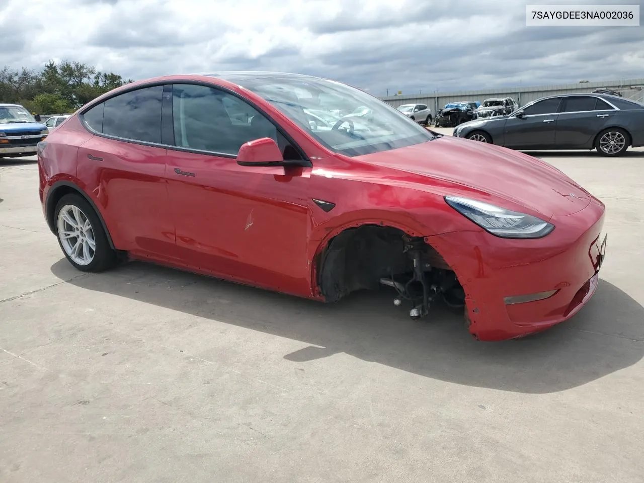 7SAYGDEE3NA002036 2022 Tesla Model Y