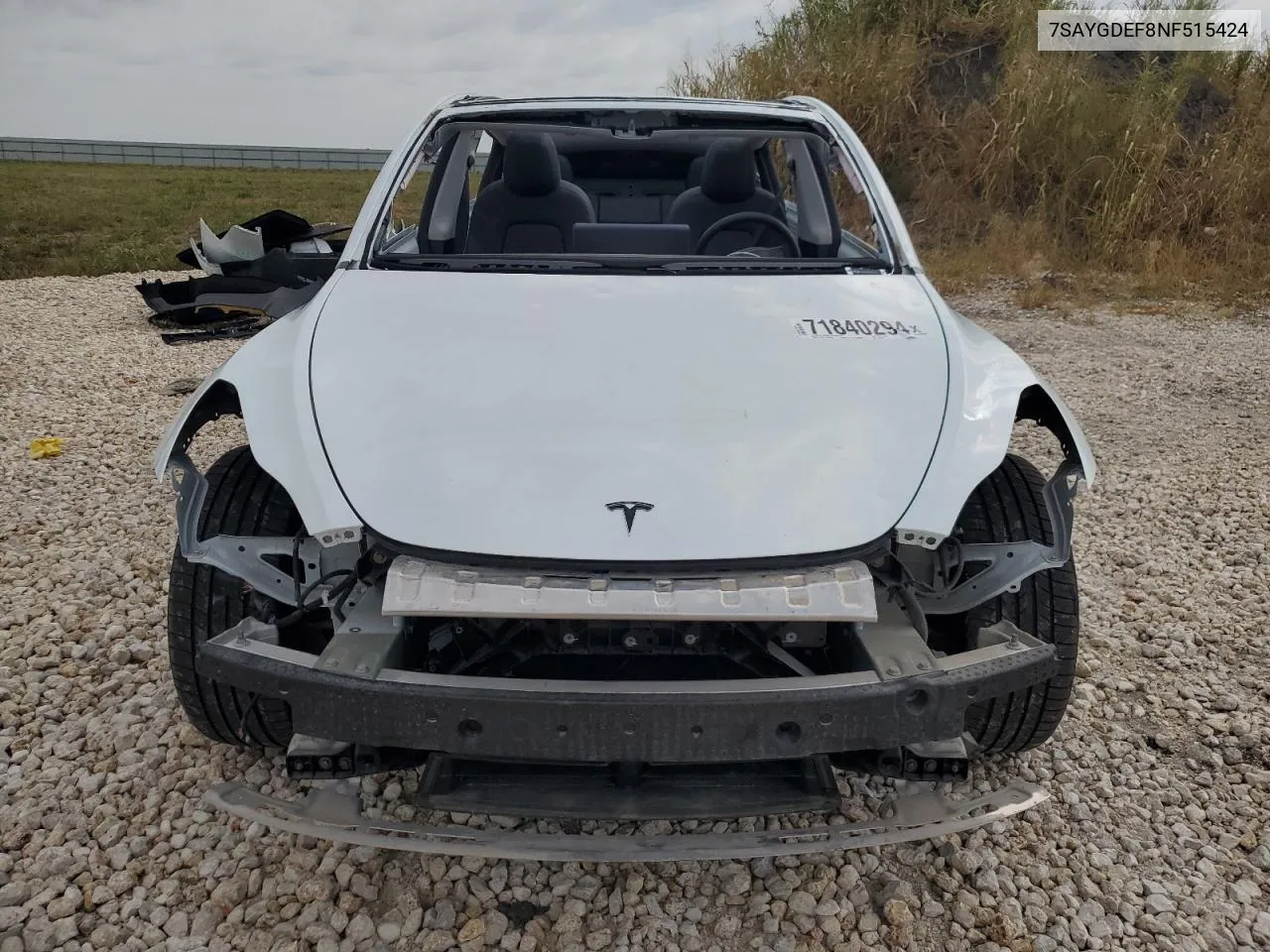 7SAYGDEF8NF515424 2022 Tesla Model Y