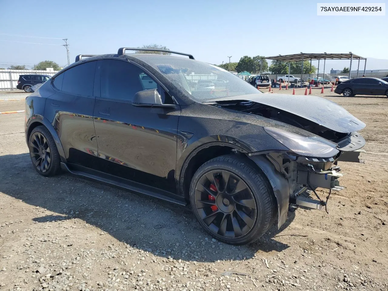 2022 Tesla Model Y VIN: 7SAYGAEE9NF429254 Lot: 72184394