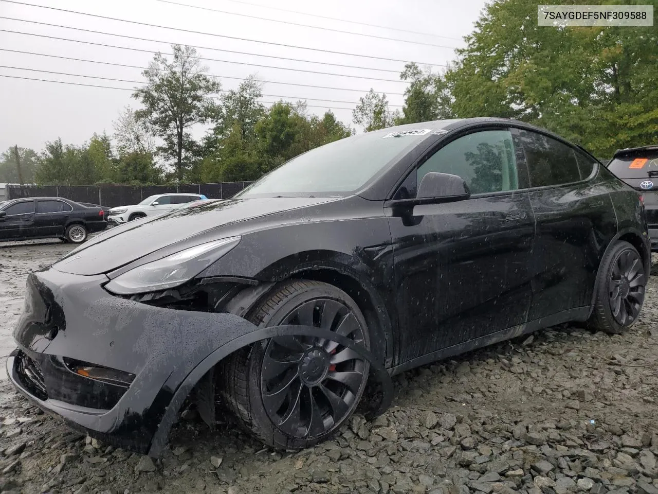 7SAYGDEF5NF309588 2022 Tesla Model Y