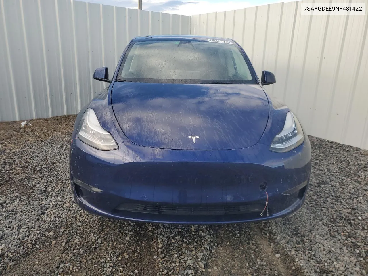 2022 Tesla Model Y VIN: 7SAYGDEE9NF481422 Lot: 72406024