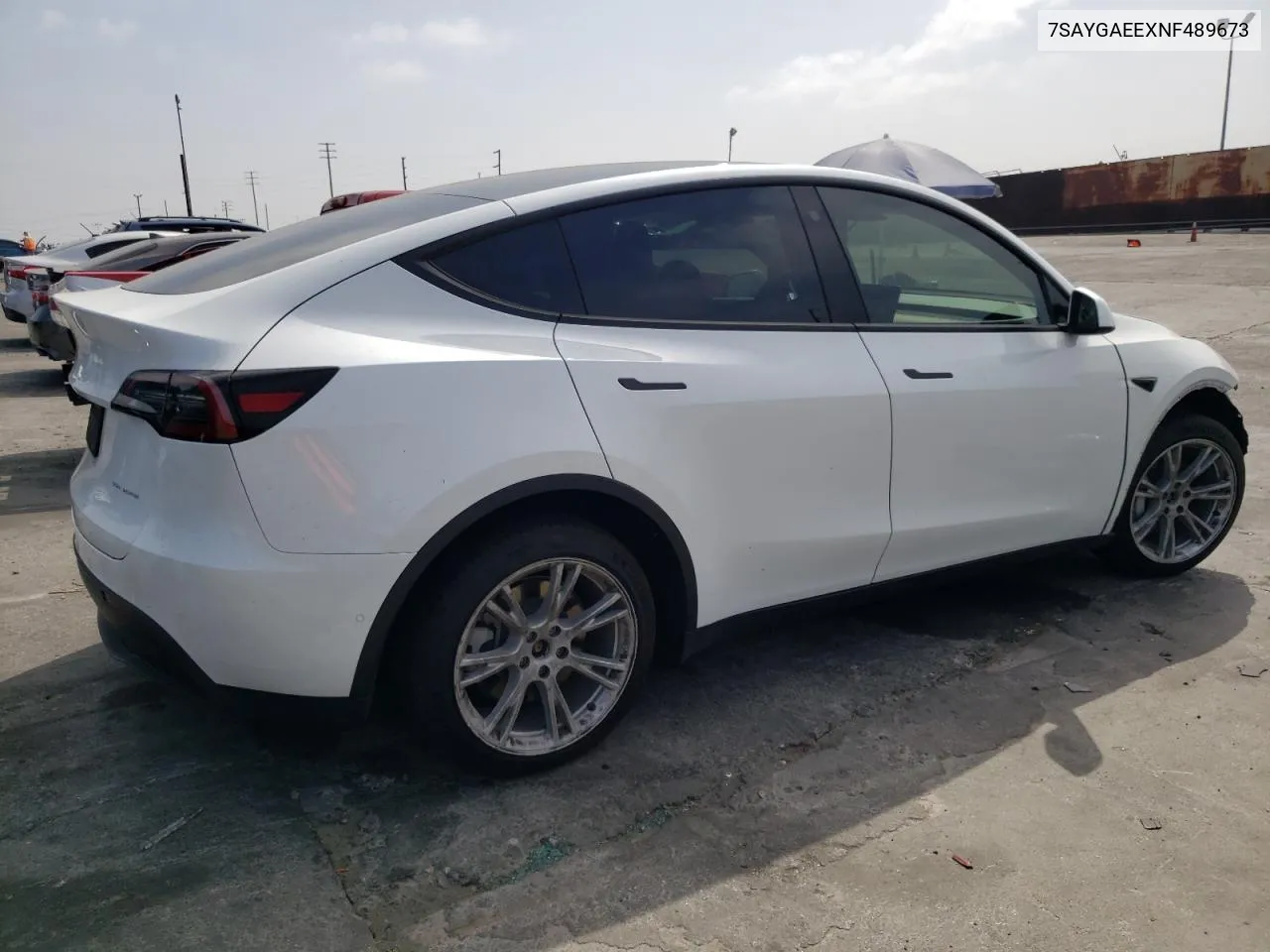 2022 Tesla Model Y VIN: 7SAYGAEEXNF489673 Lot: 72628054