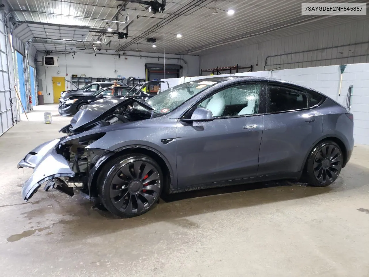 2022 Tesla Model Y VIN: 7SAYGDEF2NF545857 Lot: 72788734