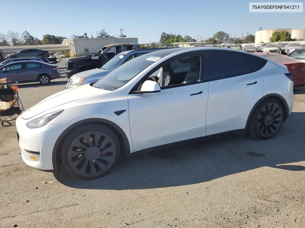 7SAYGDEF0NF541211 2022 Tesla Model Y