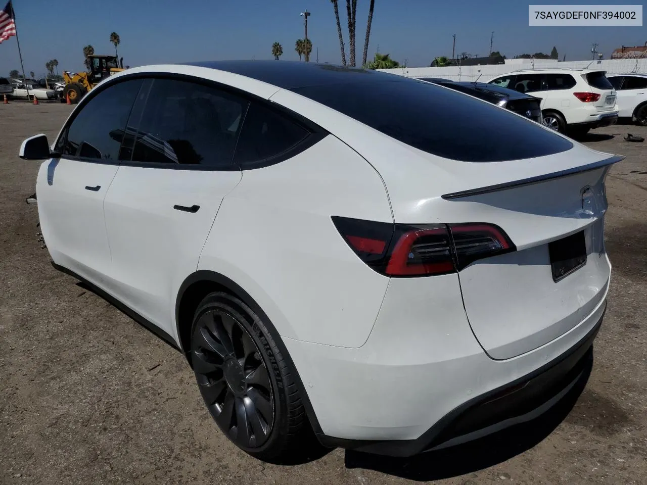 2022 Tesla Model Y VIN: 7SAYGDEF0NF394002 Lot: 73015674