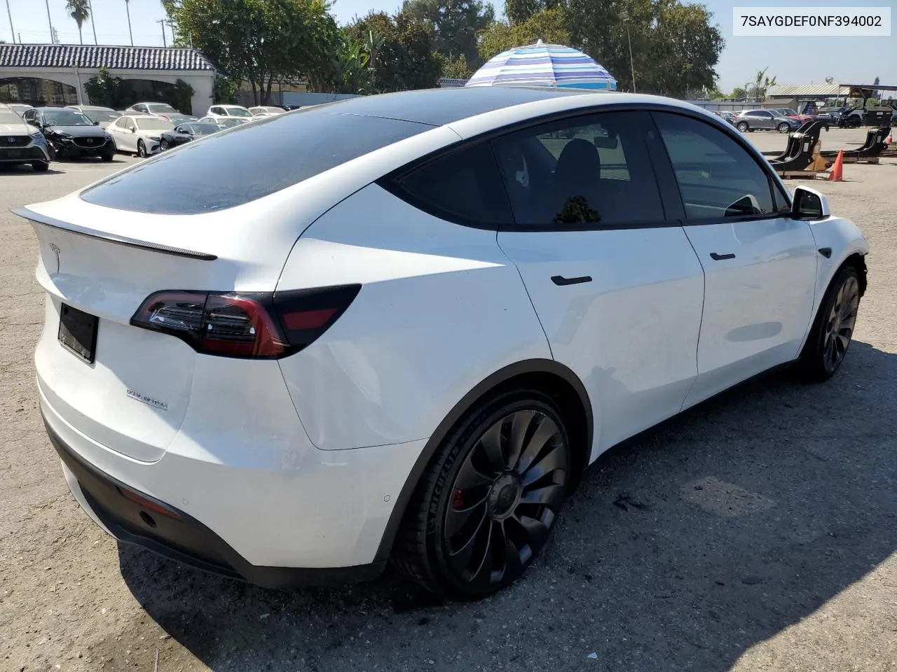 7SAYGDEF0NF394002 2022 Tesla Model Y