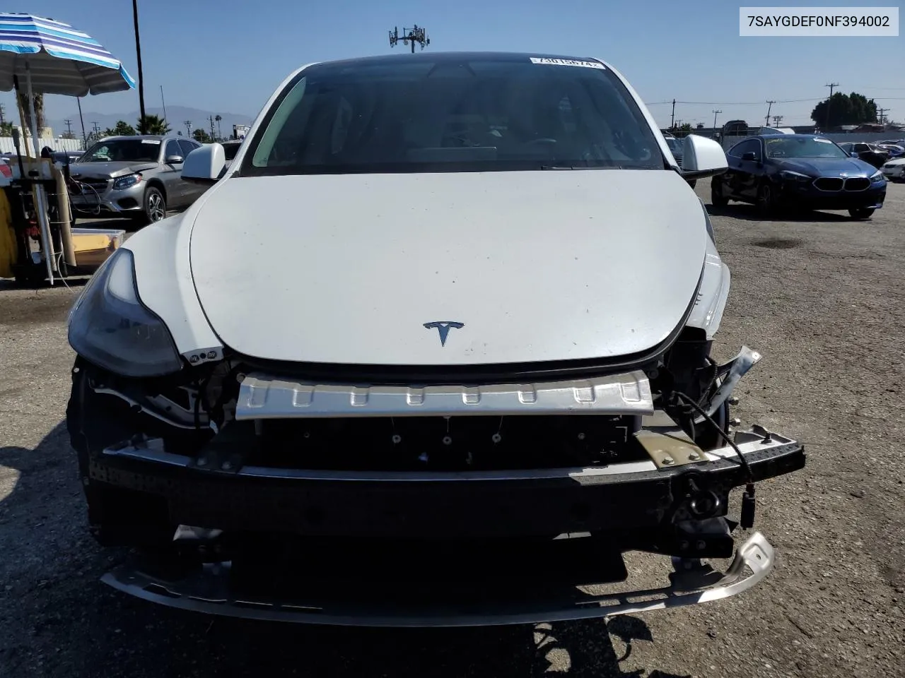 7SAYGDEF0NF394002 2022 Tesla Model Y