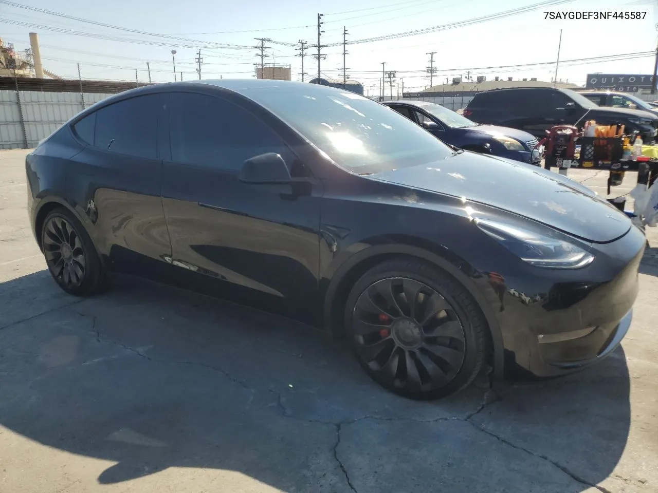 2022 Tesla Model Y VIN: 7SAYGDEF3NF445587 Lot: 73058284