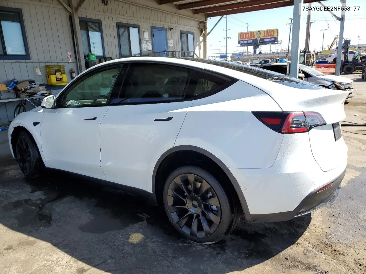 2022 Tesla Model Y VIN: 7SAYGDEE2NF558177 Lot: 73360224