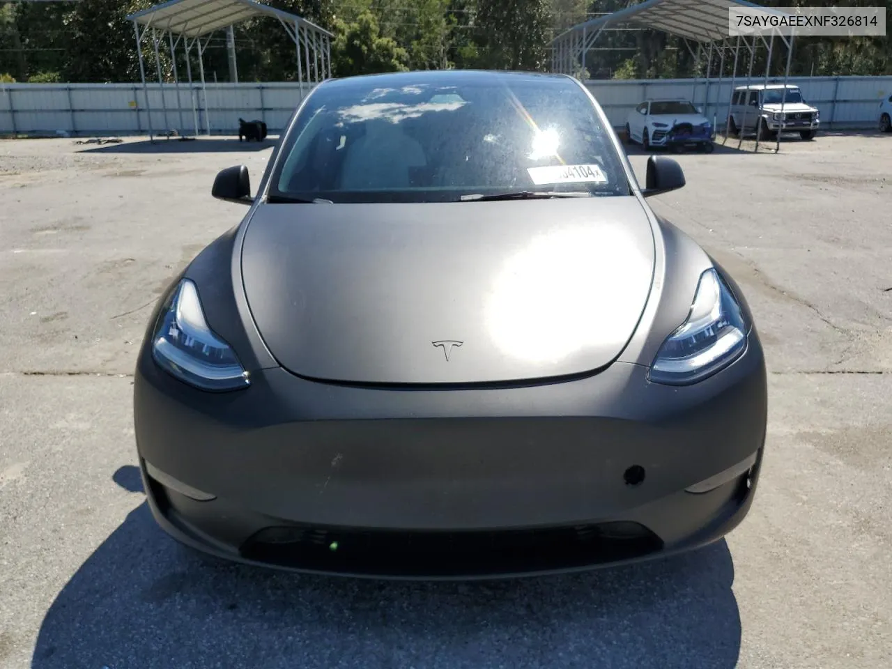 2022 Tesla Model Y VIN: 7SAYGAEEXNF326814 Lot: 73504104