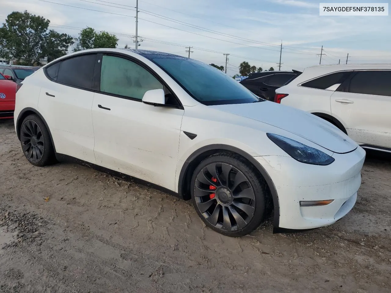 7SAYGDEF5NF378135 2022 Tesla Model Y