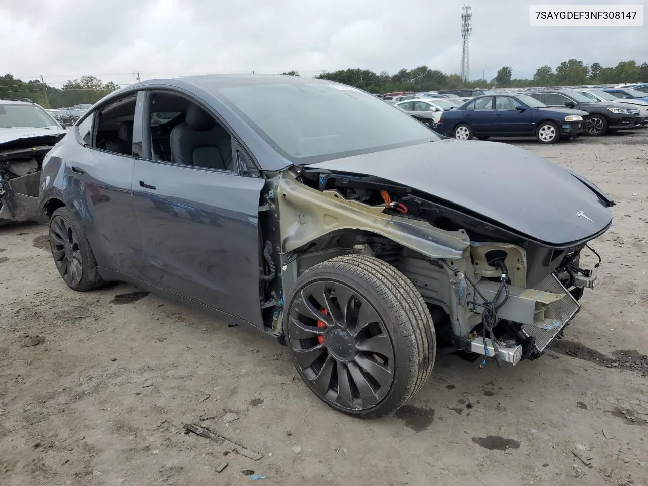 7SAYGDEF3NF308147 2022 Tesla Model Y