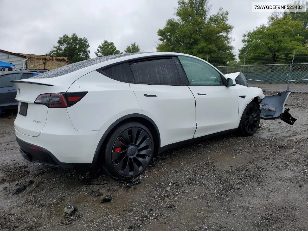 2022 Tesla Model Y VIN: 7SAYGDEF9NF523483 Lot: 73746934