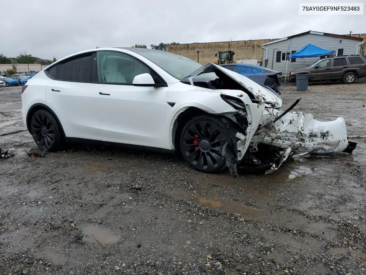 2022 Tesla Model Y VIN: 7SAYGDEF9NF523483 Lot: 73746934