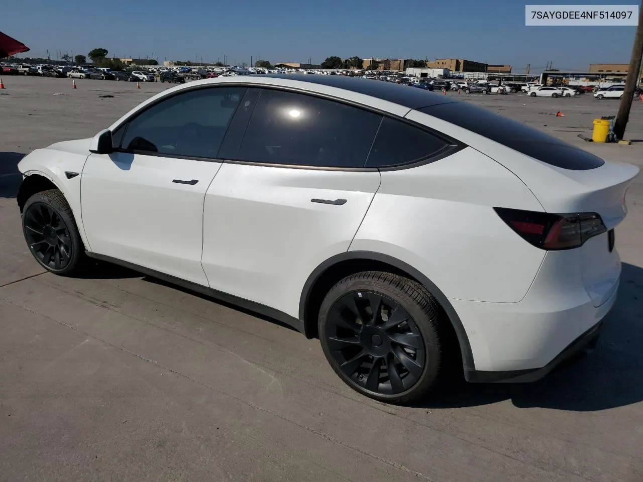 2022 Tesla Model Y VIN: 7SAYGDEE4NF514097 Lot: 73749374