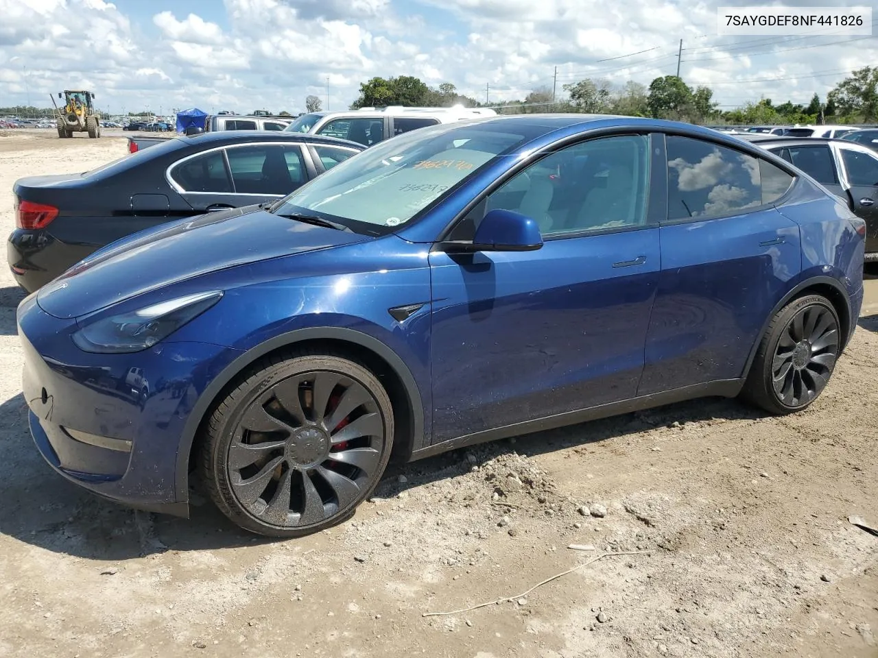 2022 Tesla Model Y VIN: 7SAYGDEF8NF441826 Lot: 73829764